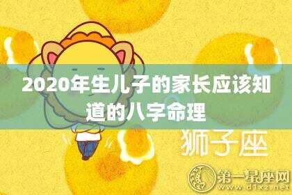 2020年生儿子的家长应该知道的八字命理