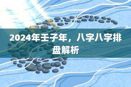 2024年壬子年，八字八字排盘解析