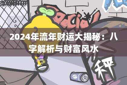 2024年流年财运大揭秘：八字解析与财富风水