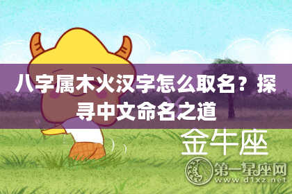 八字属木火汉字怎么取名?探寻中文命名之道
