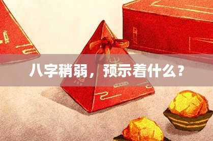 八字稍弱，预示着什么？