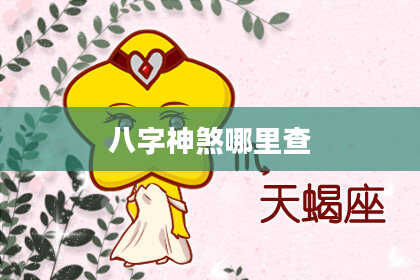 八字神煞哪里查