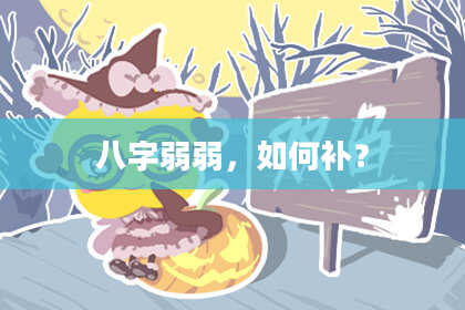 八字弱弱,如何补?