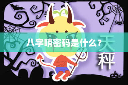 八字哨密码是什么？