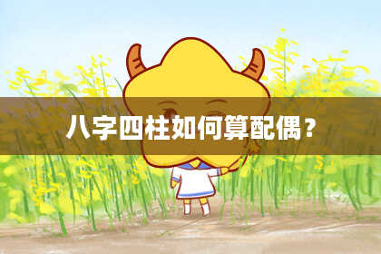 八字四柱如何算配偶？
