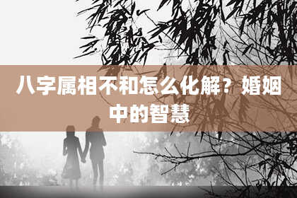八字属相不和怎么化解?婚姻中的智慧