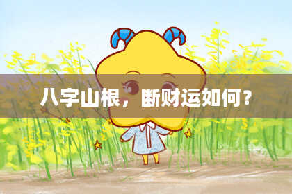 八字山根，断财运如何？