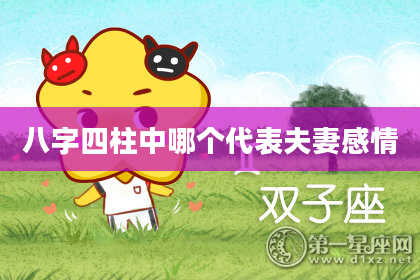 八字四柱中哪个代表夫妻感情