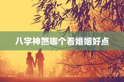 八字神煞哪个看婚姻好点