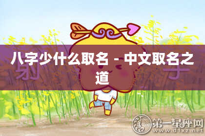 八字少什么取名-中文取名之道
