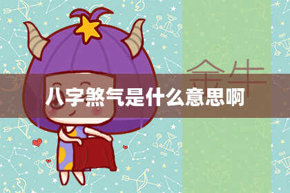 八字煞气是什么意思啊