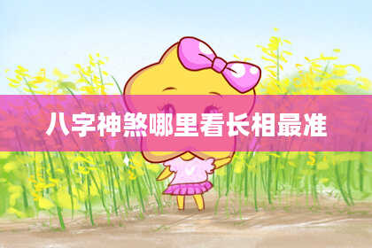 八字神煞哪里看长相最准