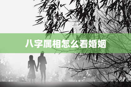 八字属相怎么看婚姻