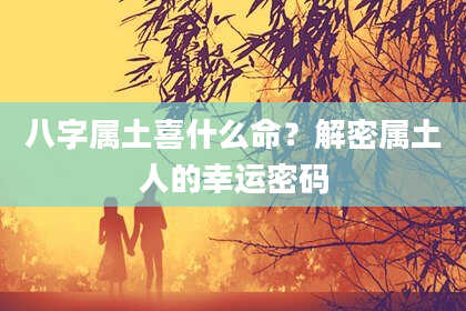 八字属土喜什么命？解密属土人的幸运密码