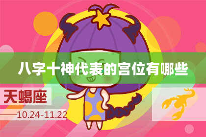 八字十神代表的宫位有哪些
