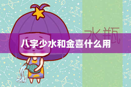 八字少水和金喜什么用