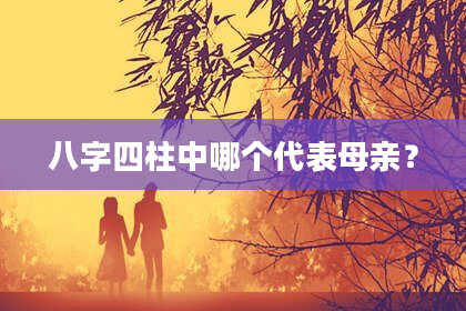 八字四柱中哪个代表母亲？