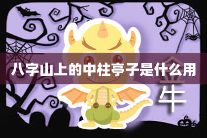 八字山上的中柱亭子是什么用