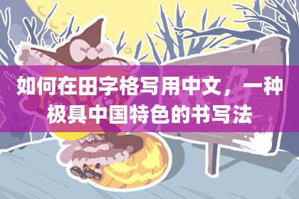如何在田字格写用中文，一种极具中国特色的书写法