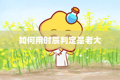 如何用时辰判定是老大
