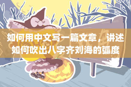 如何用中文写一篇文章，讲述如何吹出八字齐刘海的弧度