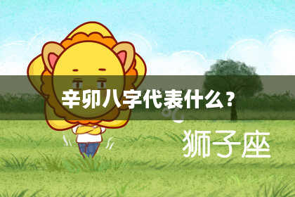 辛卯八字代表什么？