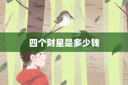 四个财星是多少钱