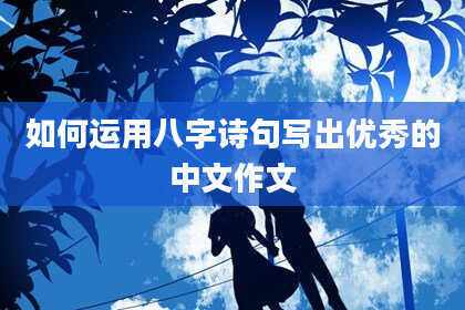 如何运用八字诗句写出优秀的中文作文
