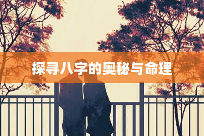 探寻八字的奥秘与命理