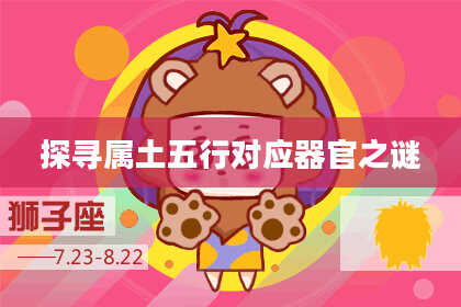 探寻属土五行对应器官之谜
