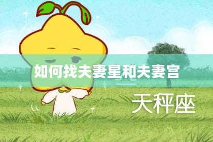 如何找夫妻星和夫妻宫